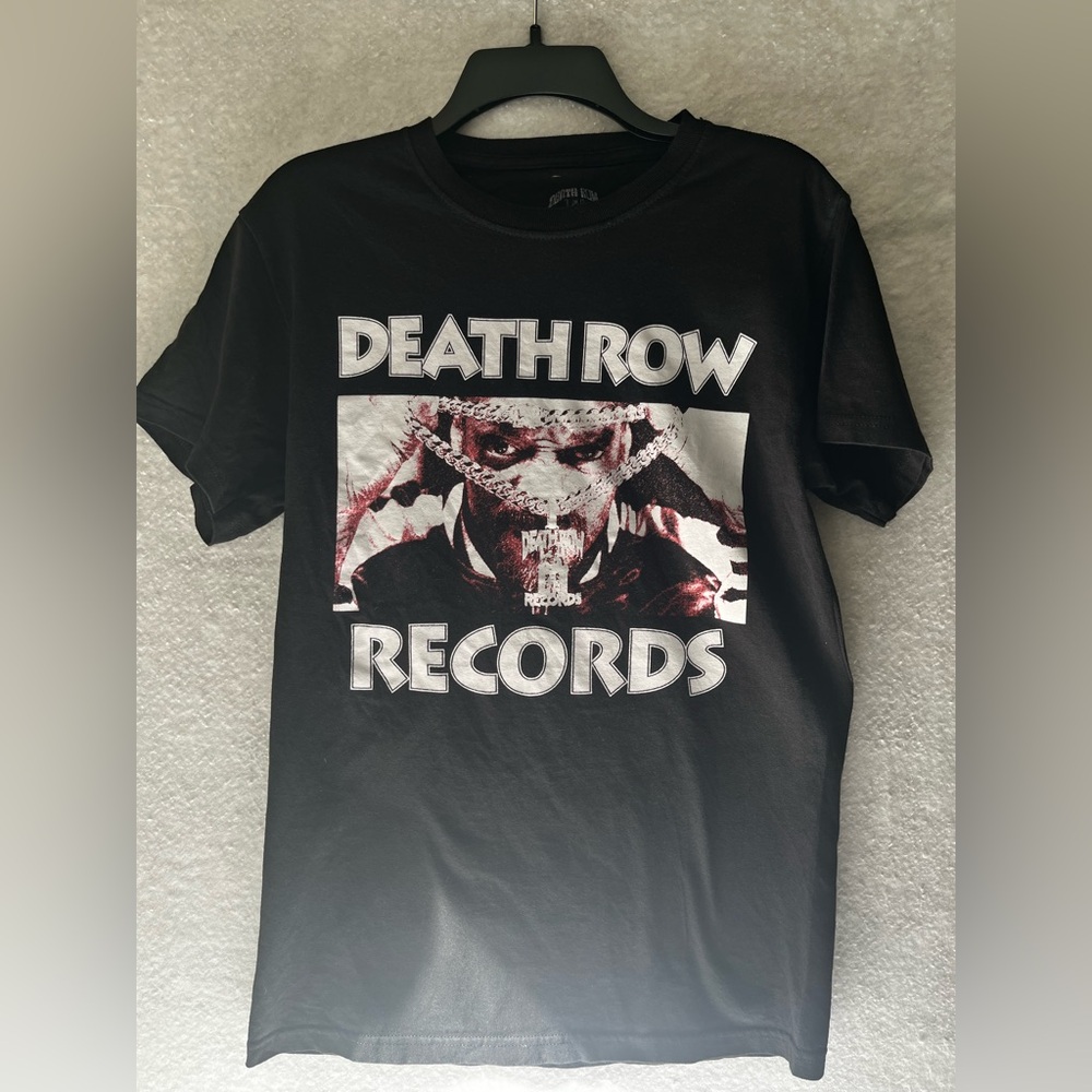 Death Row Records Black Short Sleeve Graphic Tee Size S/P
